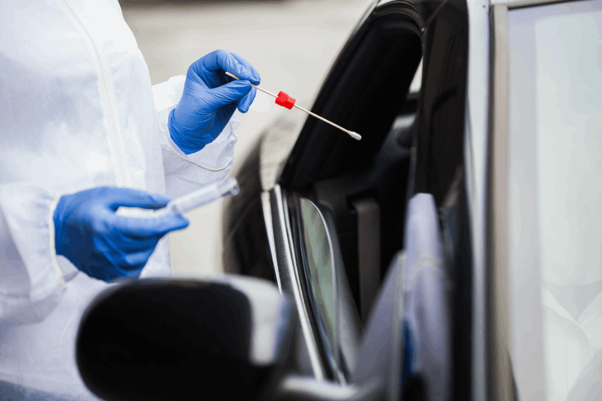 COVID_19 DRIVE THROUH PCR TEST.